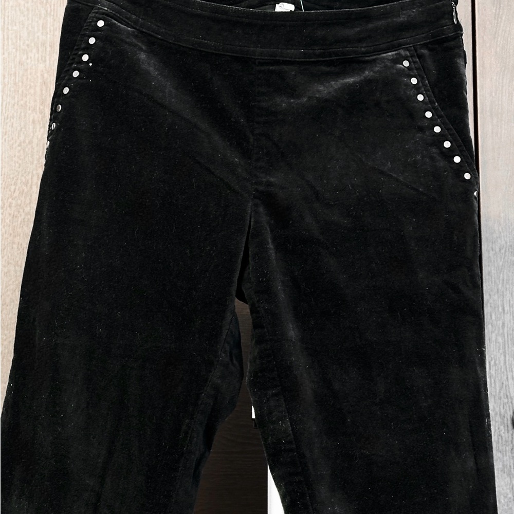 Joie Black Velvet Trousers